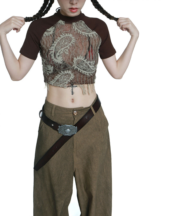 Floral Buckle Belt